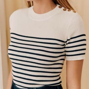 Sézane Striped Mona Jumper Size S